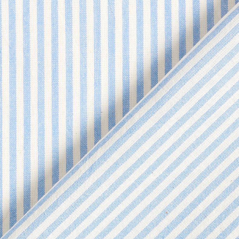 Mistura de viscose e algodão Riscas – azul claro/branco sujo,  image number 4
