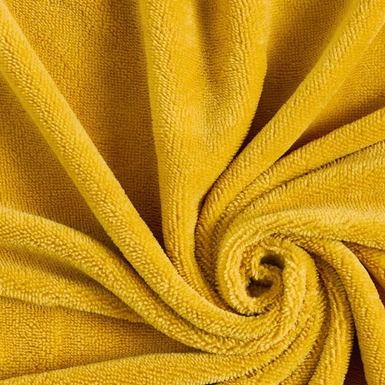 Tecido turco fofo Bambu Liso – amarelo-caril,  image number 1