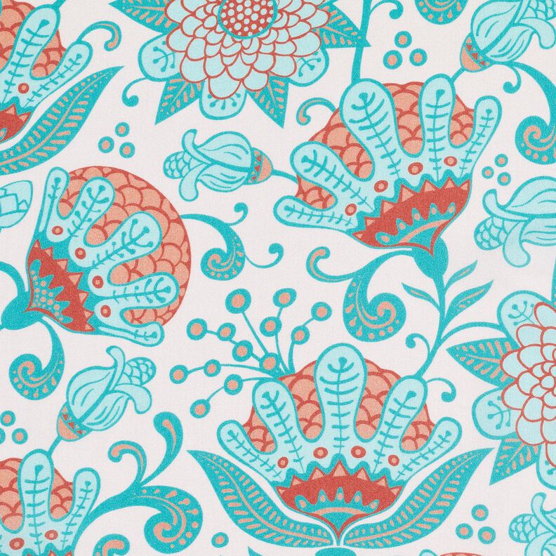 Viscose Voile Ibiza Flores – bege claro,  image number 5