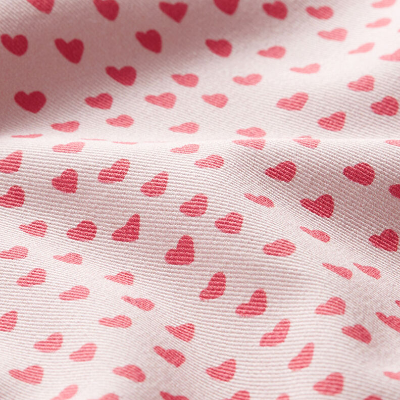 Tecido para decoração Sarja de algodão Mini corações – rosa-claro,  image number 2