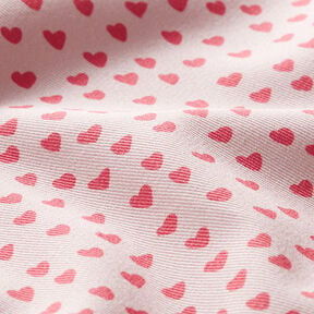 Tecido para decoração Sarja de algodão Mini corações – rosa-claro, 