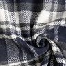 Tecido para sobretudos com reverso em pele Xadrez – azul-noite/cinza ardósia,  thumbnail number 3
