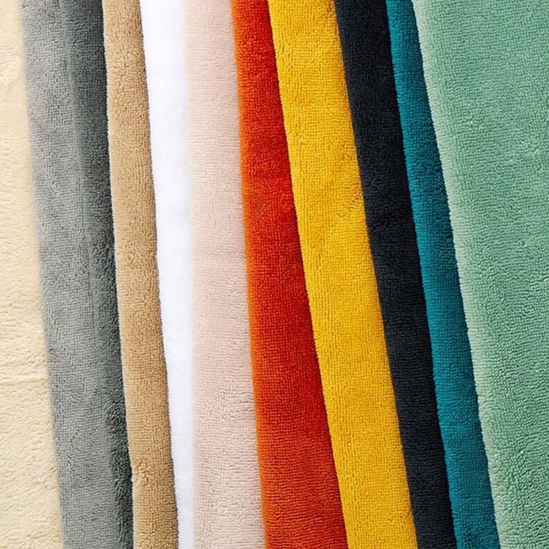 Tecido turco fofo Bambu Liso &ndash; amarelo-caril,  image number 4