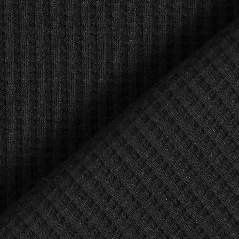 Jersey favos de algodão lisa – preto,  image number 3