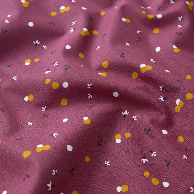 Tecido de algodão Cretone Pintas coloridas – merlot,  image number 2