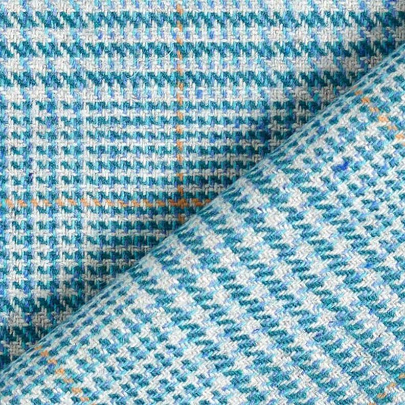 Tecido de lã Príncipe de Gales – turquesa,  image number 7