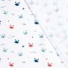 Tecido para fatos de banho UPF50 Caranguejos felizes – branco/lagosta,  thumbnail number 4