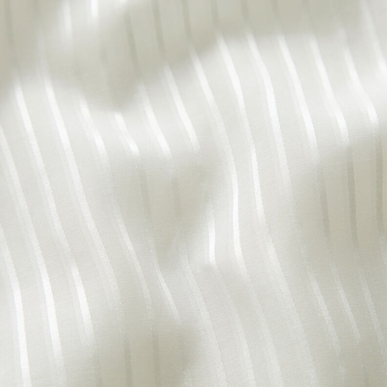 Voile Mistura de seda Riscas de cetim – branco,  image number 2