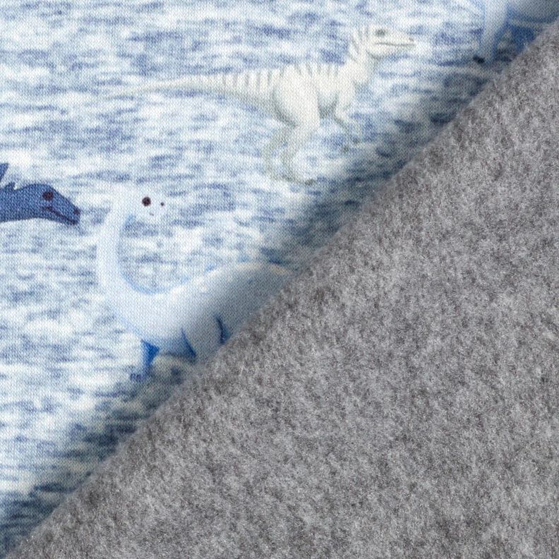 Tecido polar alpino Dinossauros – natural/azul ganga,  image number 4