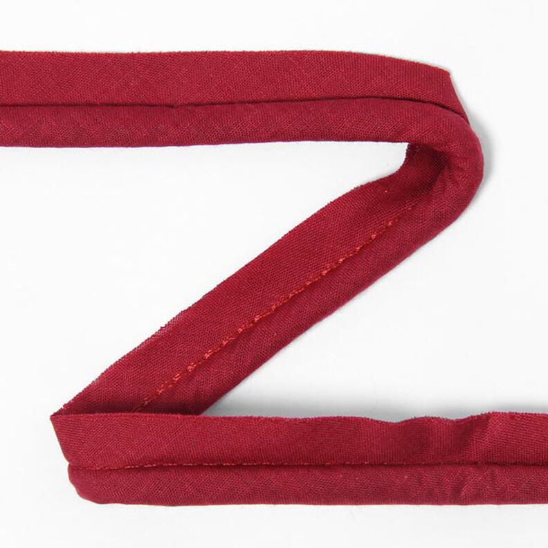 Fita com vivo de algodão [20 mm] - vermelho,  image number 1