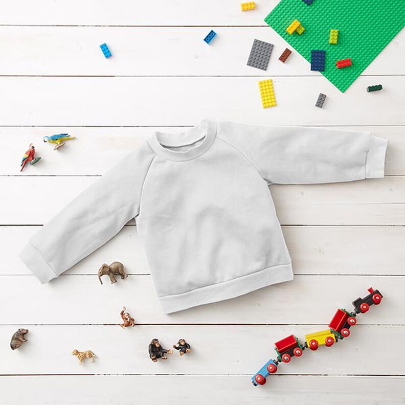 GOTS French Terry Sweat de ver&atilde;o | Tula &ndash; branco,  image number 6