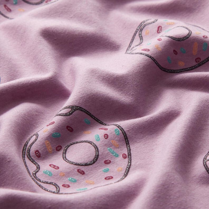 Jersey de algodão Donut Brilho | by Poppy – púrpura média,  image number 2