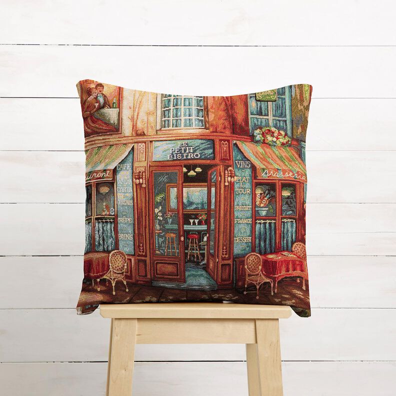 Painel decorativo Gobelina Bistro francês – azul/terracota,  image number 6
