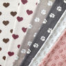 Tecido de pelúcia Teddy Corações | by Poppy – natural/bordô,  thumbnail number 5