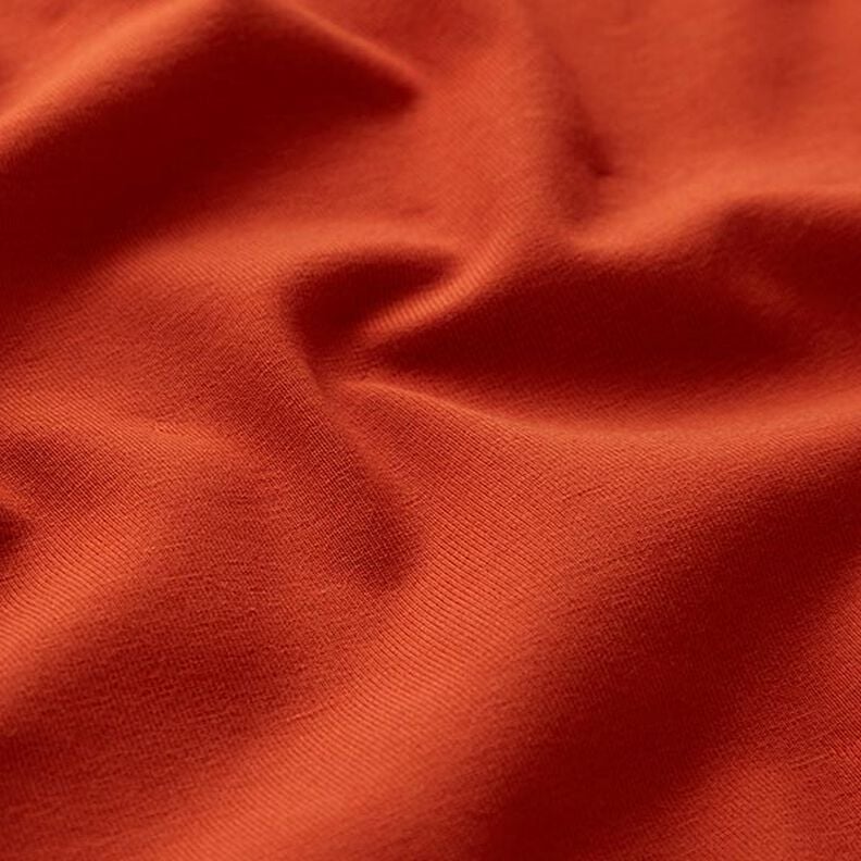 GOTS Jersey de algodão | Tula – terracota,  image number 2