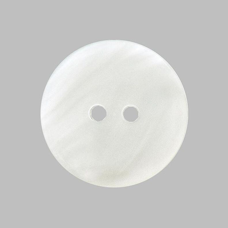 Botão de plástico Madrepérola Basic - branco,  image number 1