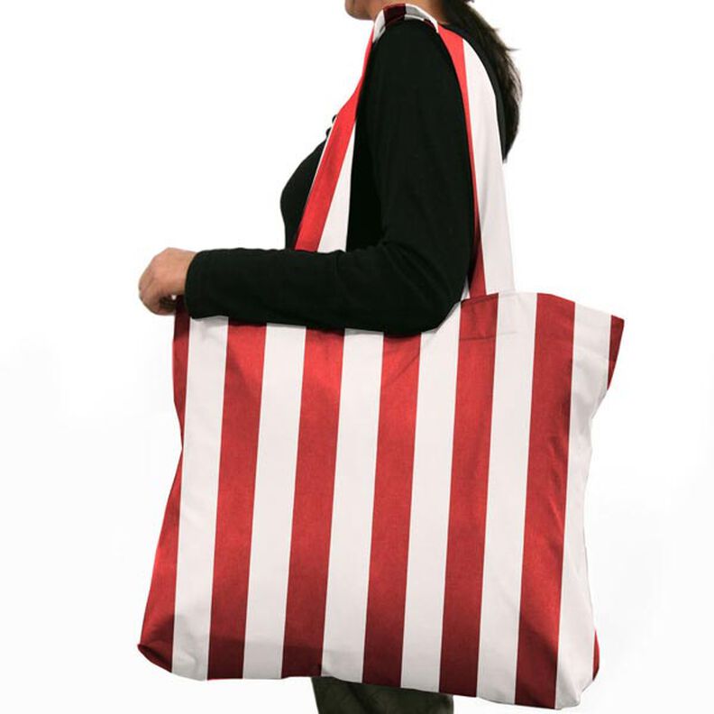 Sarja de algodão Riscas 4 – vermelho/branco,  image number 5