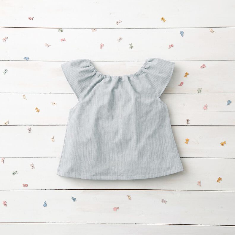 Musselina/ Tecido plissado duplo – cinzento claro,  image number 8