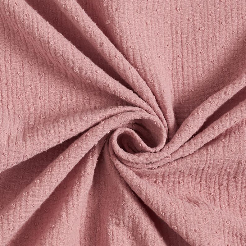 Musselina/ Tecido plissado duplo dobby – malva,  image number 3