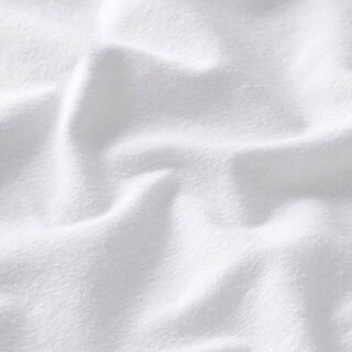 Jersey em mistura algodão e linho liso – branco, 