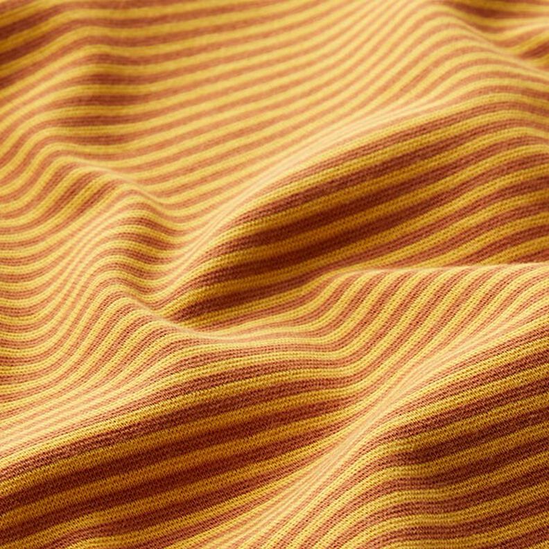 Bordas Tecido tubular Anéis estreitos – terracota/amarelo,  image number 2