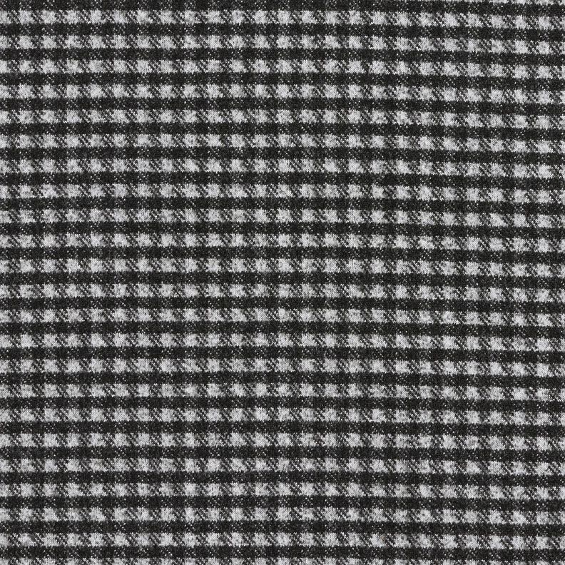 Malha para sobretudos Stretch Xadrez pequeno – cinzento claro/preto,  image number 1