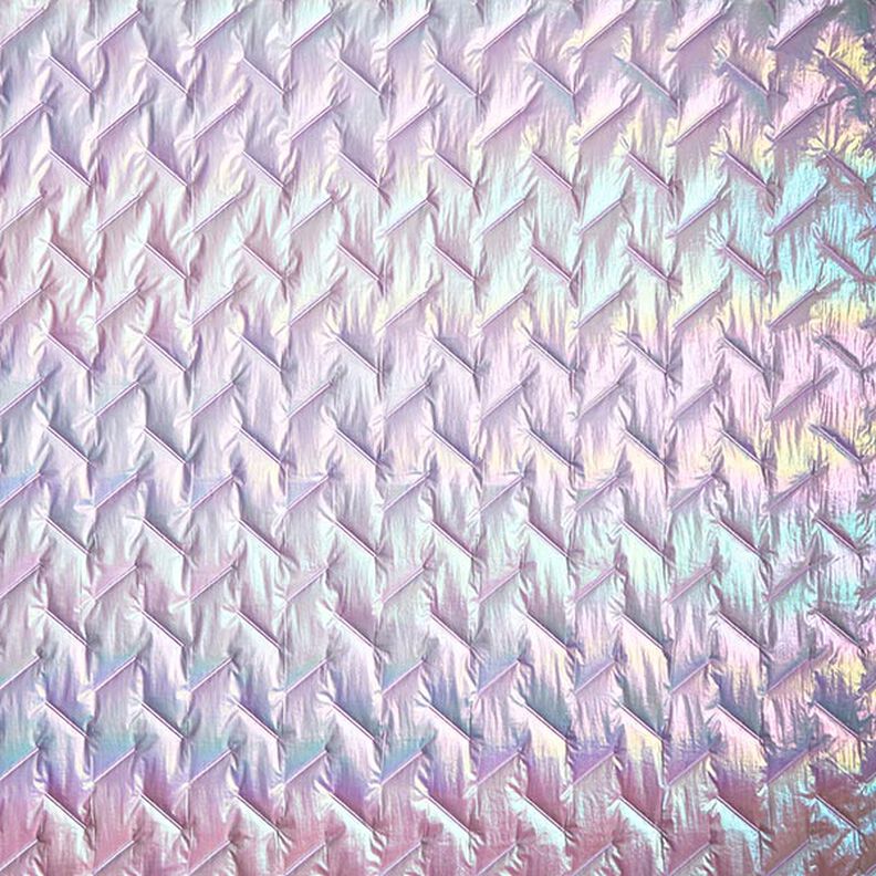 Tecido acolchoado Padrão diagonal, iridescente – vermelho violeta pálido,  image number 8
