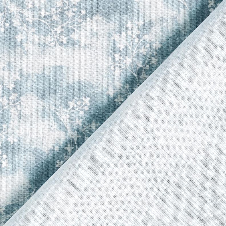 Tecido de algodão Popelina Ramos finos – azul,  image number 4