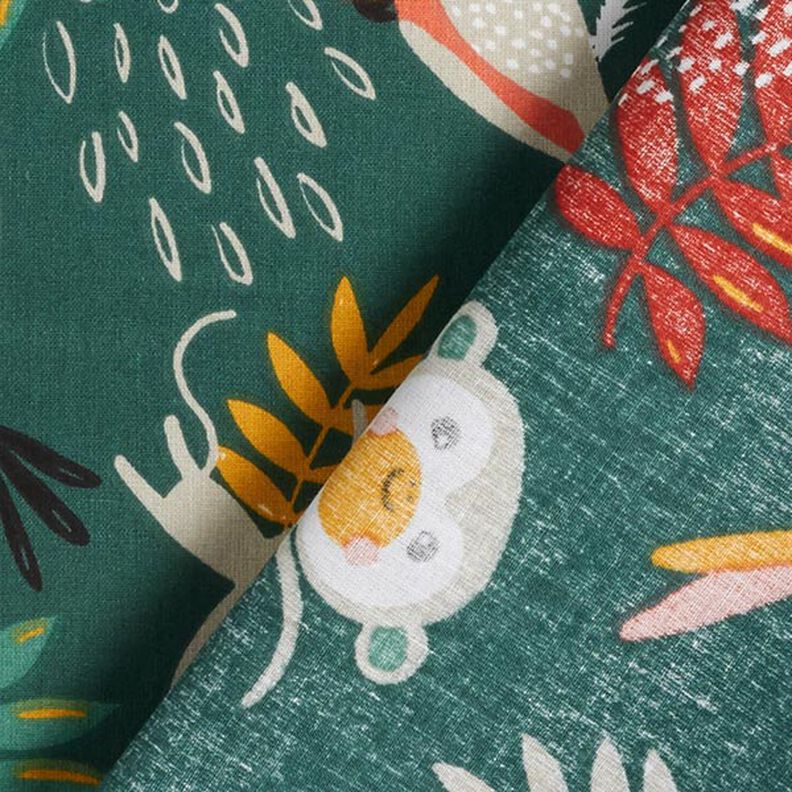 Tecido de algodão Cretone Selva – verde escuro,  image number 4