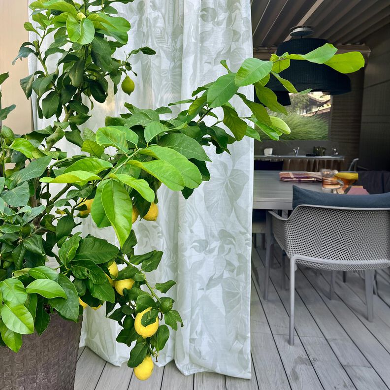 Outdoor Tecido para cortinados Folhas 315 cm  – natural,  image number 7