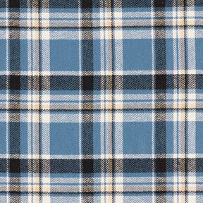 Flanela de algodão Xadrez – azul ganga/preto, 