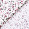 Popelina de algodão Rosas delicadas – branco/malva,  thumbnail number 4