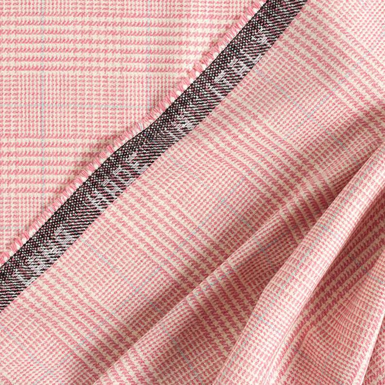 Tecido de lã Príncipe de Gales – rosa,  image number 4
