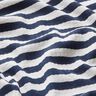 Jersey canelado Riscas diagonais com fio tingido – branco sujo/azul-marinho,  thumbnail number 2
