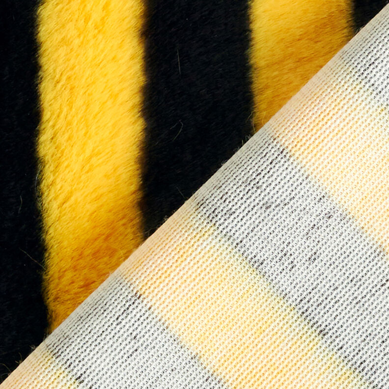 Pelo artificial Riscas de abelha – preto/amarelo,  image number 3