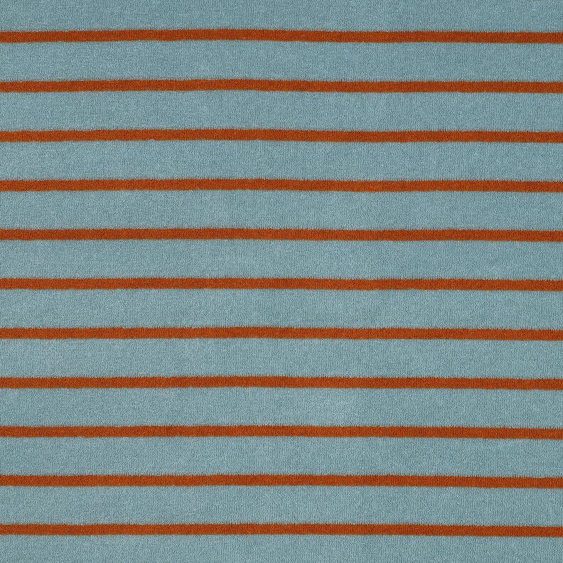 Tecido turco Jersey Riscas | Poppy Fabrics – azul-pomba/cobre,  image number 1