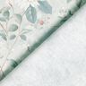 Tecido de algodão Popelina Ramos floridos finos – azul prateado,  thumbnail number 4
