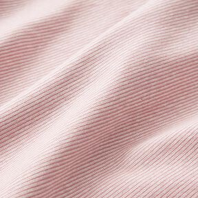 Bordas Tecido tubular Anéis estreitos – rosa embaçado/branco sujo, 