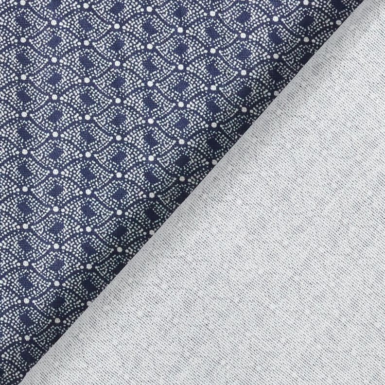 Tecido de algodão Losangos abstratos – azul-marinho,  image number 4