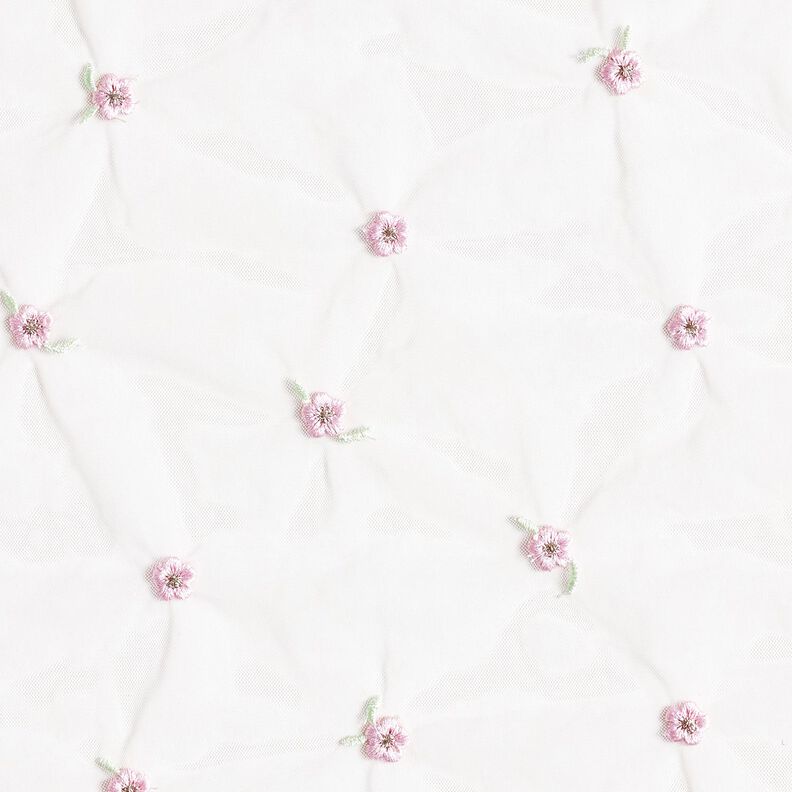 Softmesh Flores bordadas – branco/rosé,  image number 1