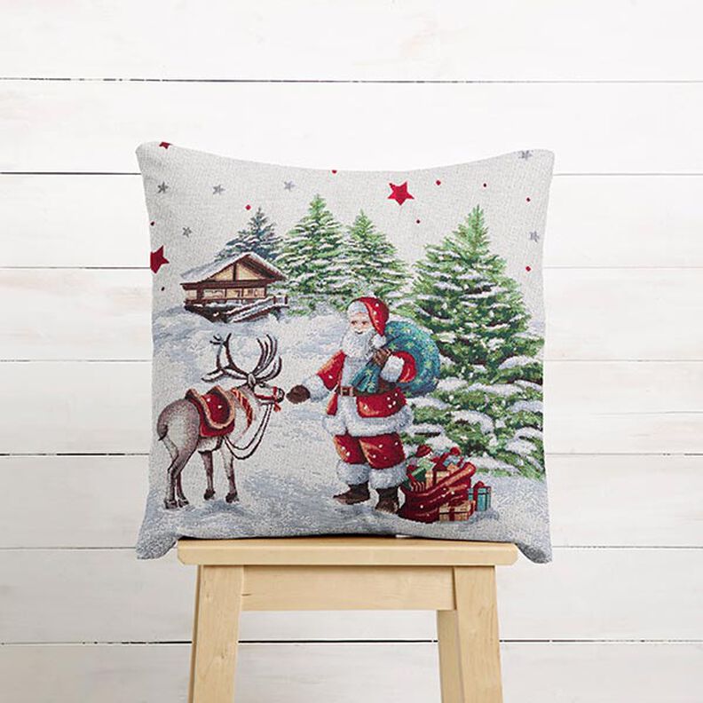 Barra Gobelina Pai Natal de lurex – branco sujo,  image number 5