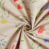 Tecido para decoração Meio linho Panamá Flora dos Alpes – natural/azul,  thumbnail number 3