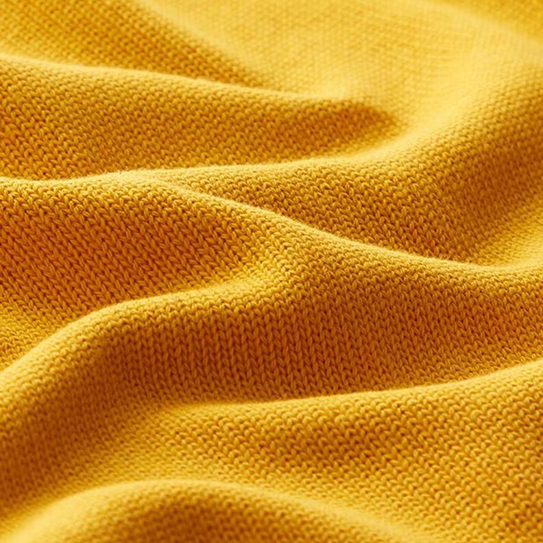 Tecido de malha de algodão – amarelo-caril,  image number 2