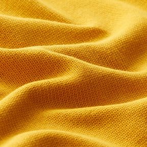 Tecido de malha de algodão – amarelo-caril, 