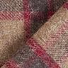 Mistura de pura lã Xadrez – bege escuro/vermelho,  thumbnail number 6