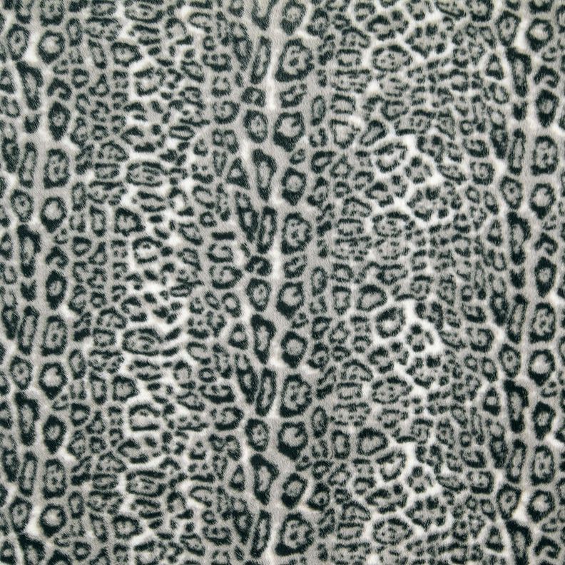 Pelo artificial Leopardo-das-neves – prateado/antracite,  image number 1