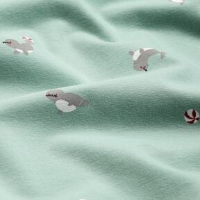 Jersey de algod&atilde;o Focas a fazer acrobacias &ndash; azul claro, 