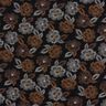 Jersey de viscose Fogos de artifício florais – preto/castanho,  thumbnail number 1
