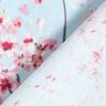 Tecido para decoração Meio linho Panamá Ramos de flor de cerejeira – azul claro/rosa,  thumbnail number 4
