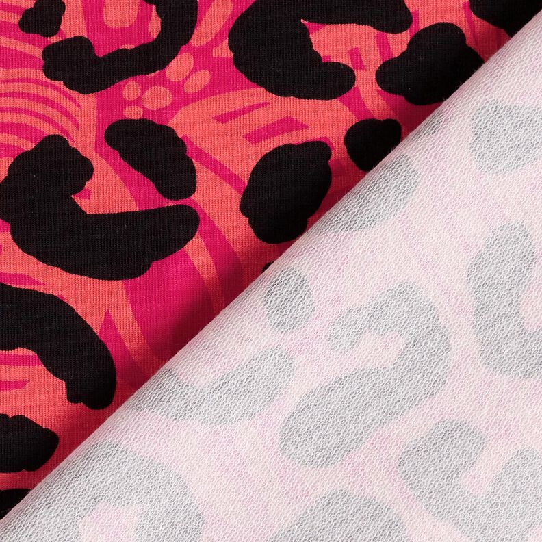 French Terry Sweat de verão Leo e flores – pink/laranja,  image number 4